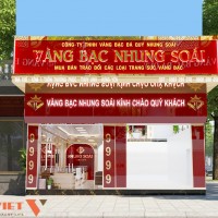 Dự án cải tạo, thiết kế tiệm vàng NHUNG SOÁI tại Thái Bình